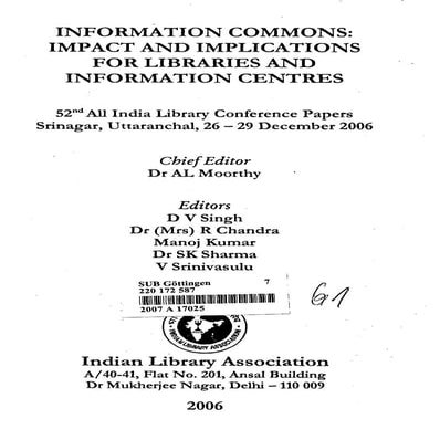 INFORMATION COMMONS:
