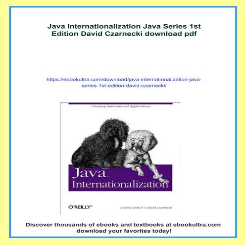 Java Internationalization Creating International Applications Java ...