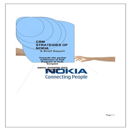52570415 crm-final-report on nokia