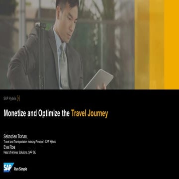Achieve Digital Transformation with SAP Hybris Commerce Travel Accelerator