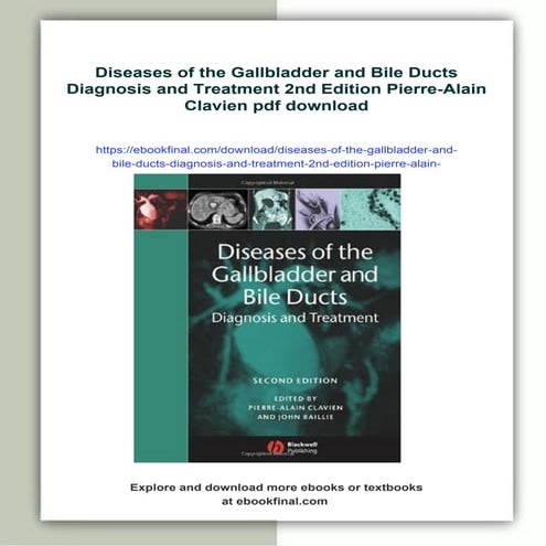 Diseases of the Gallbladder and Bile Ducts Diagnosis and Treatment 2nd ...