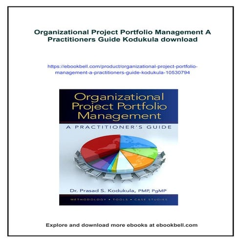 Organizational Project Portfolio Management A Practitioners Guide Kodukula