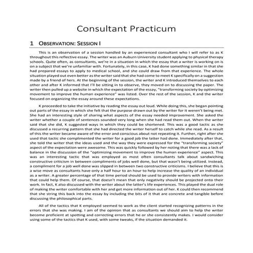 Consultant Practicum for LinkedIn