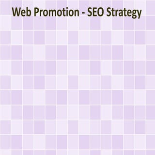 Web Promotion - SEO Strategy