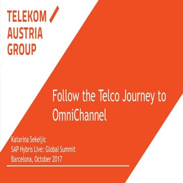 Follow the Telco Journey to OmniChannel