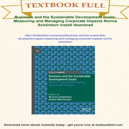 Business and the Sustainable Development Goals: Measuring and Managing Corpor...