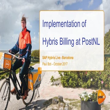 Implementation of Hybris Billing at PostNL