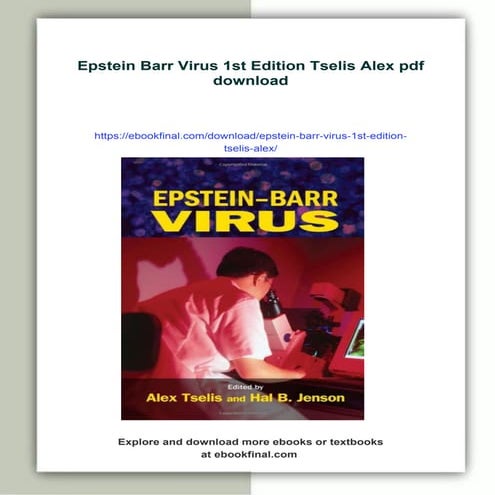 Epstein Barr Virus 1st Edition Tselis Alex | PDF