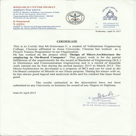 Research Work Experience | PDF