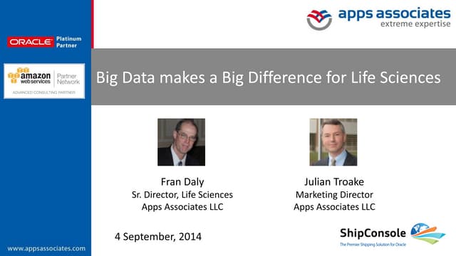 Life Science Big Data Big Difference-01Sep2014 