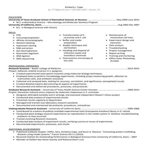 CV of Arthur Castleton | PDF