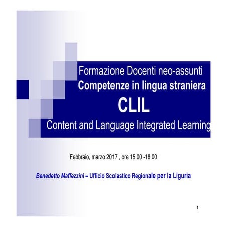 Lab competenze in lingua staniera e CLIL
