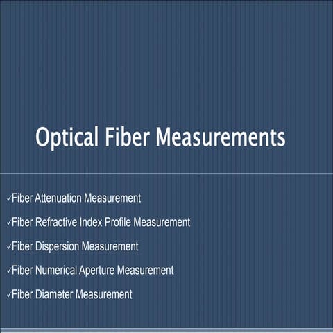 53036897-Fiber-Measurements presentation