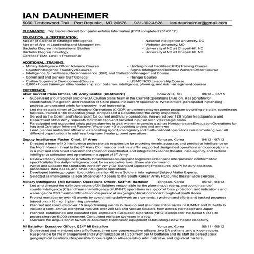 Daunheimer Resume-Chronological (Intel) v4 | DOCX
