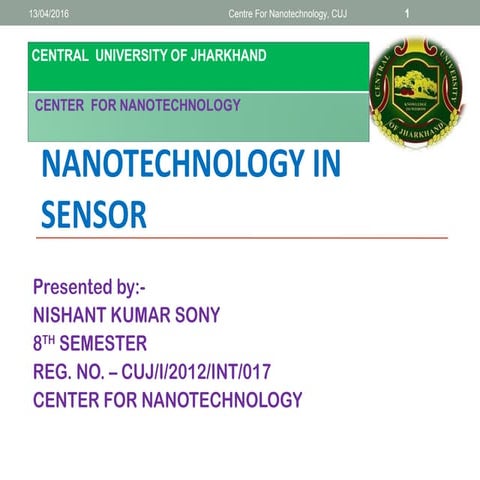 FINAL PPT OF NANOSENSOR