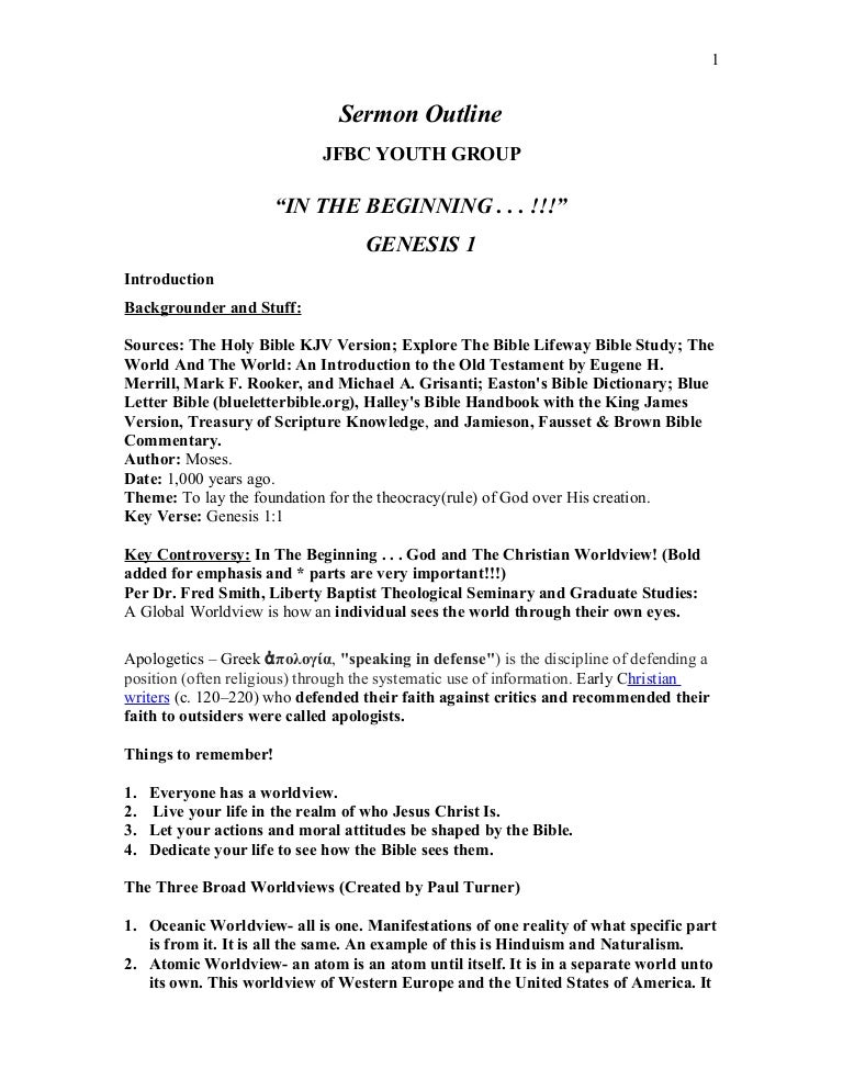 Sermon Outline Genesis 1 JFBC sermon-outline-genesis-1-jfbc