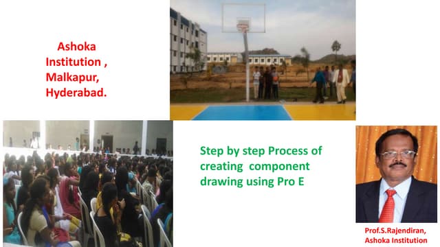 Step by step Process of creating components using Pro E