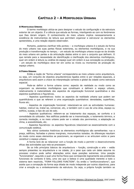 Morfologia Urbana e Desenho da Cidade