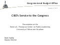 CBO’s Service to the Congress