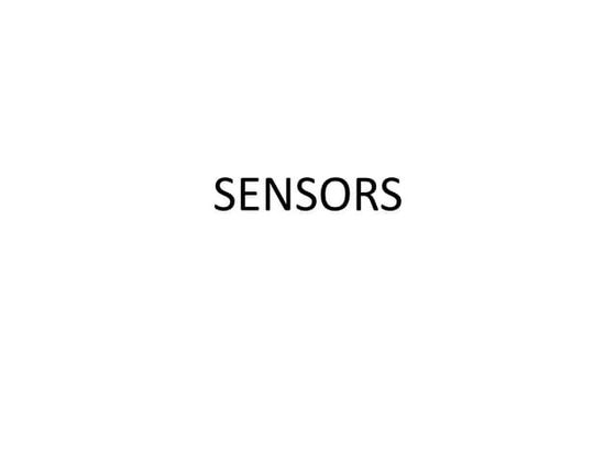 Sensors-and-Actuators-working principle and types of sensors | PDF ...