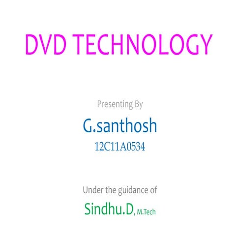 DVD TECHNOLOGY SANTHOSH GUNDA BY SAIKIRAN PANJALA
