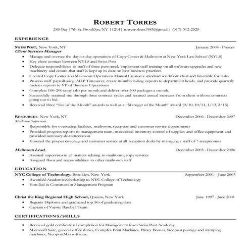 Resume - Anthony Bellantoni | PDF