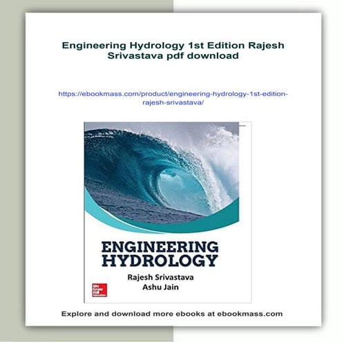 Engineering Hydrology 1st Edition Rajesh Srivastava