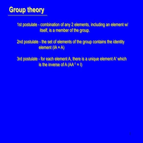 Comprehensive Introduction to Group Theory in Mathematics | PPT