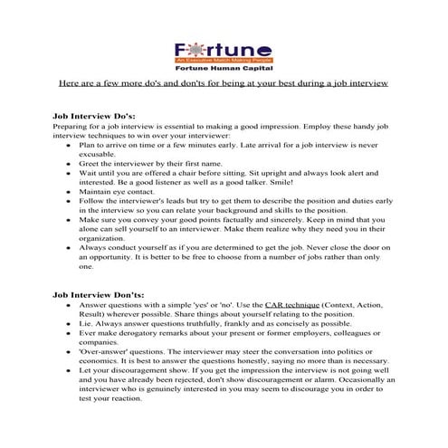 dosanddontsforjobinterview