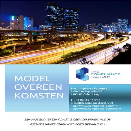 TCF Nieuwsbrief  Bovib Modelovereenkomst