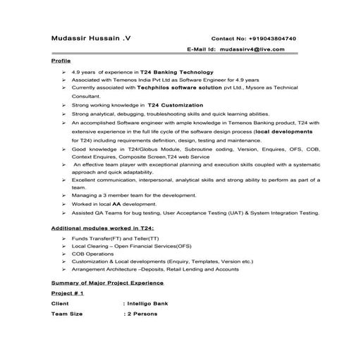 Mudassir.T24.Resume