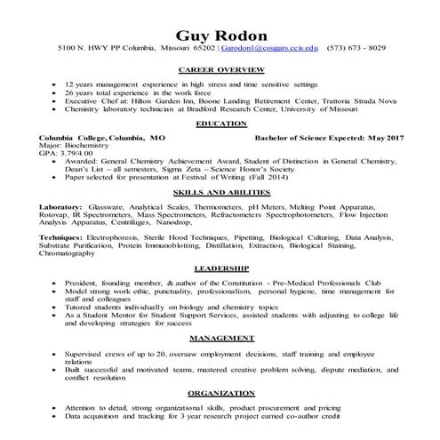 Jeremy Rivard Resume | DOCX