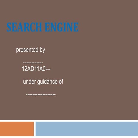 SEARCH ENGINE BY SAIKIRAN PANJALA