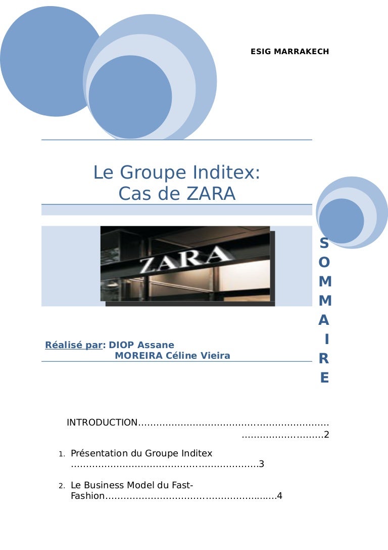 groupe zara