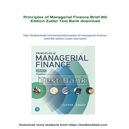 Principles of Managerial Finance Brief 8th Edition Zutter Test Bank