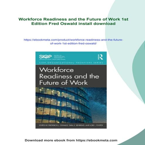 Workforce Readiness and the Future of Work 1st Edition Fred Oswald | PDF