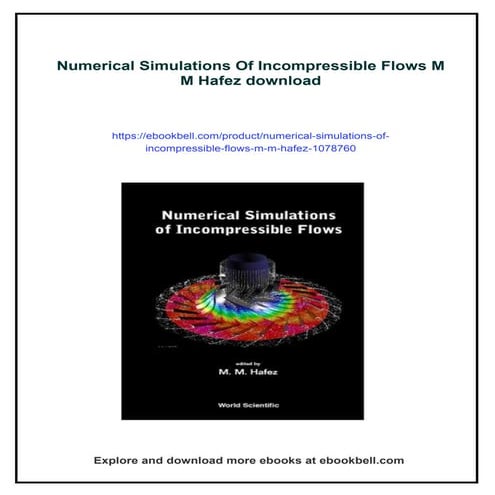 Numerical Simulations Of Incompressible Flows M M Hafez | PDF