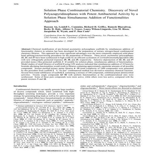 CombiChem JACS97-3696 Harry