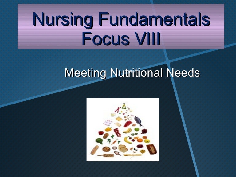 8 nutrition nursing