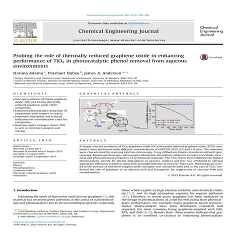 Visible Light Photocatalytic Degradation of Methylene Blue and ...