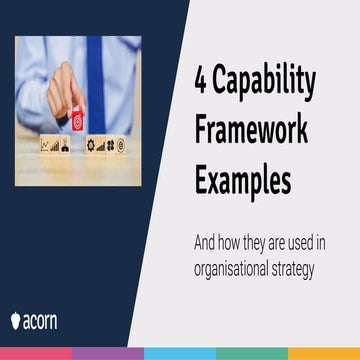 4 Capability Framework Examples