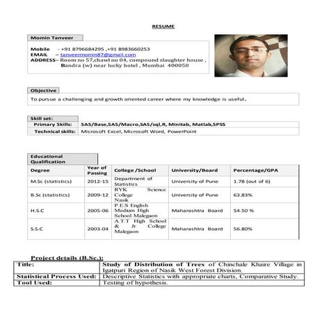 tanveer resume