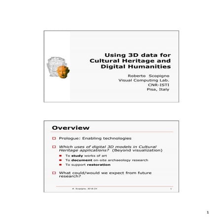 3d scanning for digital heritage