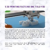 5 3 d printing facts no one told you
