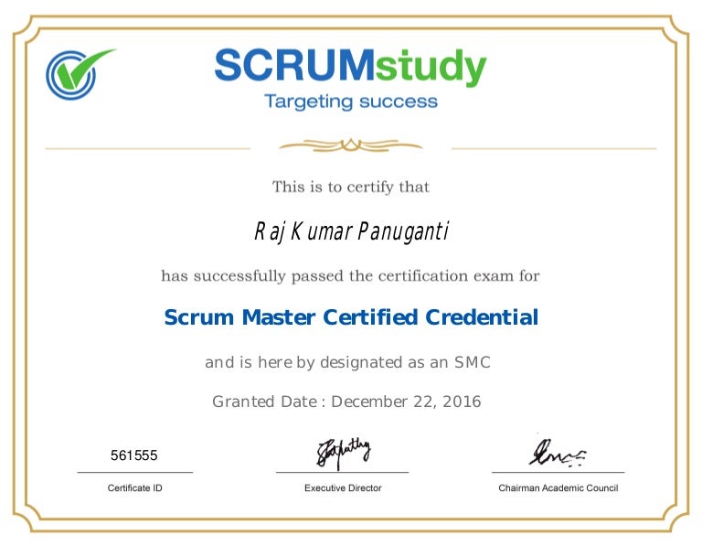 Scrum Master Certified 561555