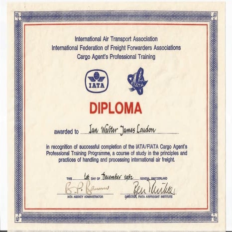 Advanced Cargo Diploma - IATA