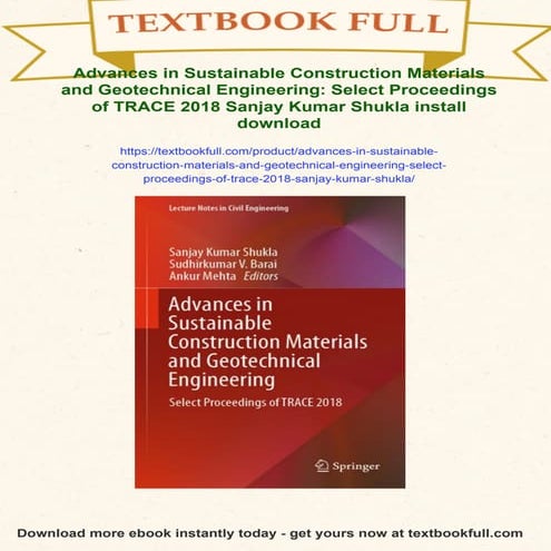Advances in Sustainable Construction Materials and Geotechnical ...