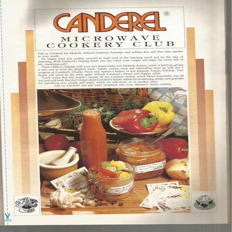 Article Canderel cooking club 2