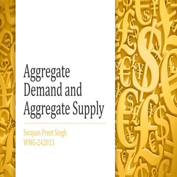 Aggregate Demand and Aggregate Supply