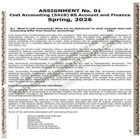 AIOU Course Code 5418 Solved Assignment No. 1 Spring 2026 - Complete ...